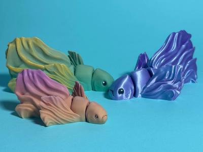 Articulated Betta Fish – Easy Print