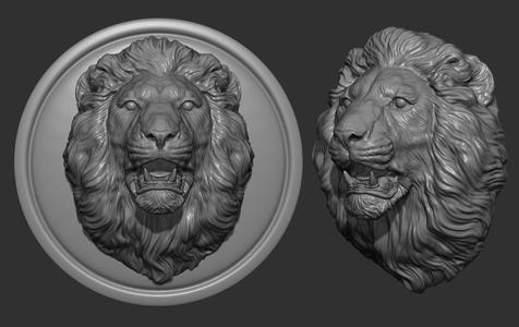 Lion head pendant