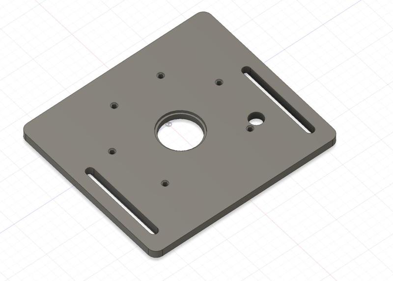 DeWalt plunge router 621/627kt table mount plate