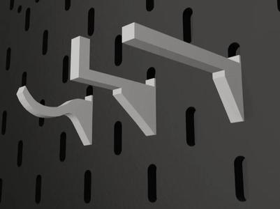 Whose pegboard? DLC1 (includes 3 commonly used high-strength hooks) is compatible with some IKEA pegboards