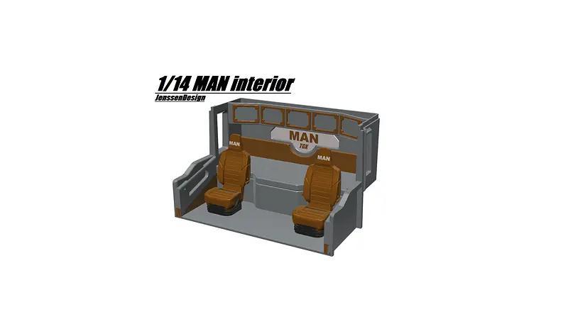1/14 MAN tgx interior