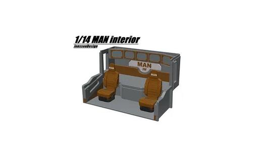 1/14 MAN tgx interior