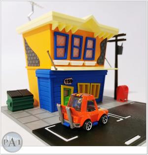 SCALE DIORAMA FOR  HOT WHEELS TOONED  SERIE