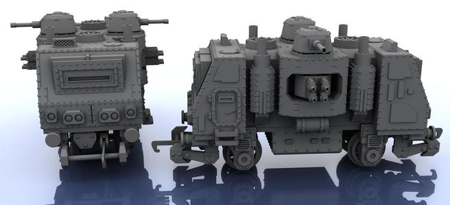 OO Train – Warhammer Style – 1 Segment Central