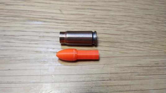 7.62 Tokarev/.30 Mauser dummy bullet for empty cartridge with hex shank bit