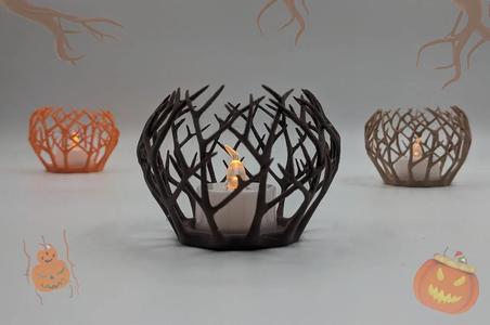 Creepy Tree Halloween Candle Holder – 3D Printable Spooky Decor