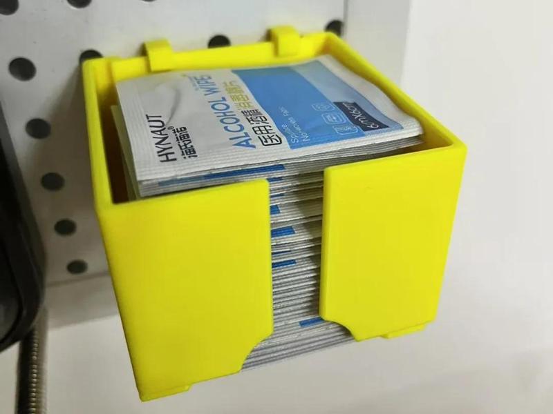 Wet Wipe Holder (for Pegboard with Round Holes)