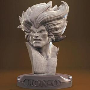 Lion-O Bust STL files for 3D Printing | Assembly Model