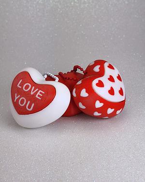 Valentine’s Day Collection Fidget Clicker Heart Keychain