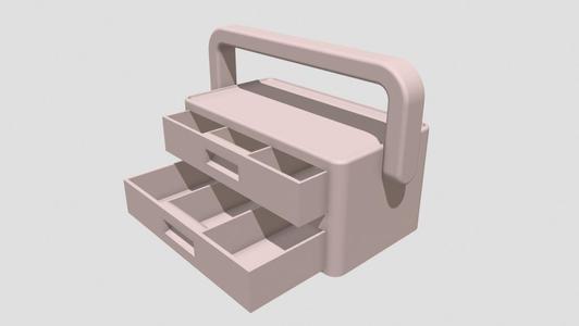 Mini Caisse à Outils – 2 Tiroirs Compartimentés
