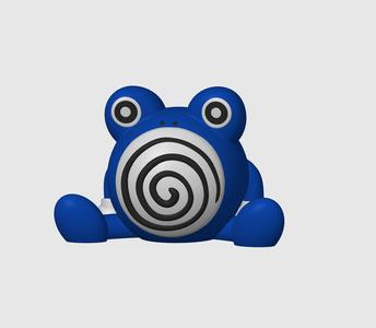 Poliwhirl Pokemon (no support, 3mf included)