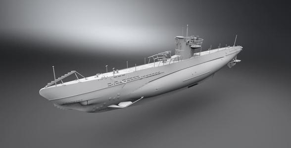 Uboat Type IIb Scale model