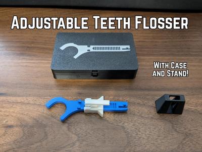Reusable Teeth Flosser with Adjustable Tension