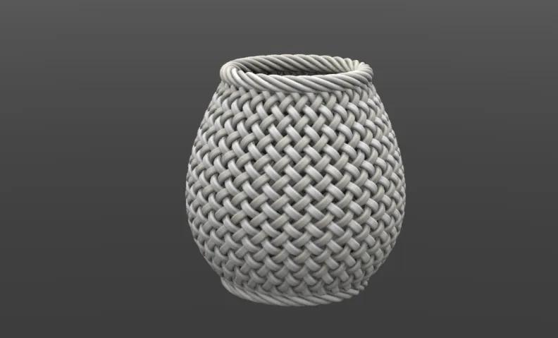 TRADITIONAL MOTIFS ART VASE