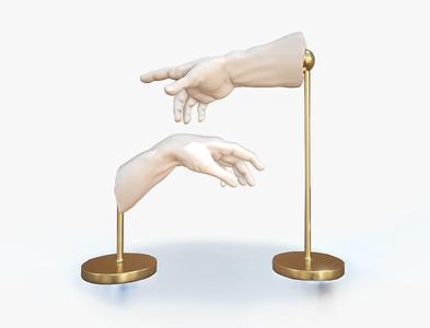 The Creation of Adam 3D print