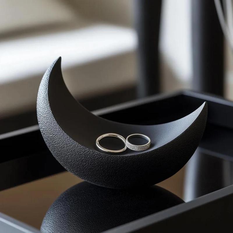Lunar Crescent Ring Holder