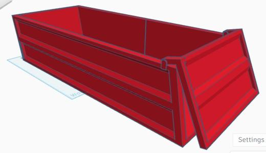 1/14 Tipper Truck Body (In 3 Sections)