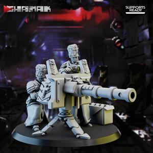 Firstborn Automatic Cannon heavy weapon team