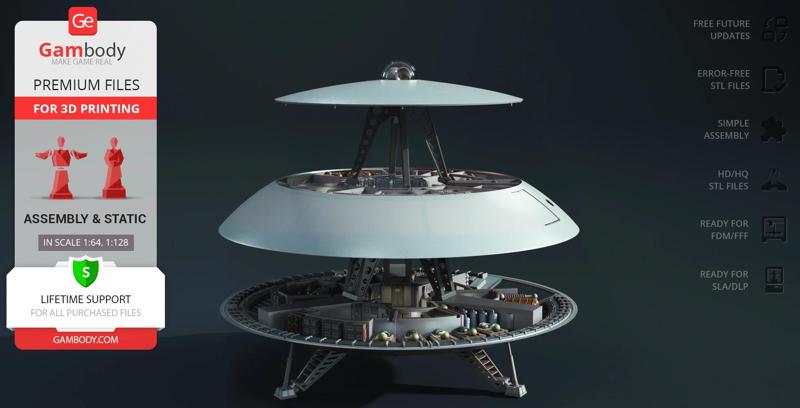 Jupiter 2 Kit 2: Interior STL files for 3D Printing | Assembly Model