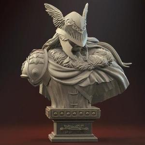 Malenia Blade of Miquella Bust STL Files for 3D Printing | Assembly Model