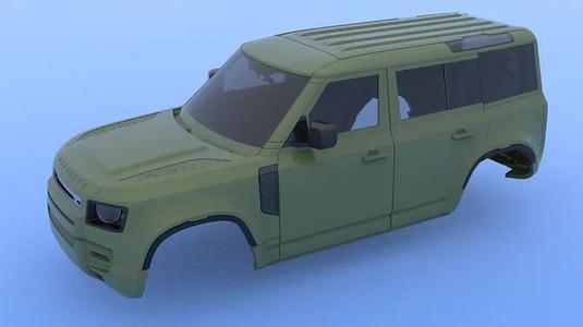 Land Rover Defender New (Functional Doors and Hood – separated parts)
