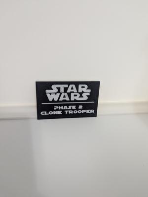 Phase 2 Clone Trooper Multicolor Nameplates