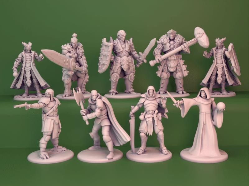 Warforged collection dnd miniatures