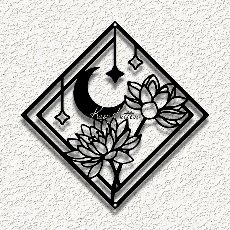 lotus moon wall art