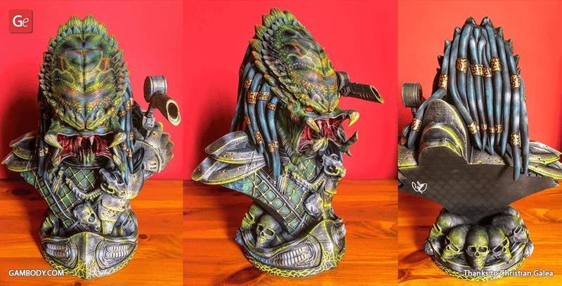 Predator Bust 3D Printing Figurine | Assembly
