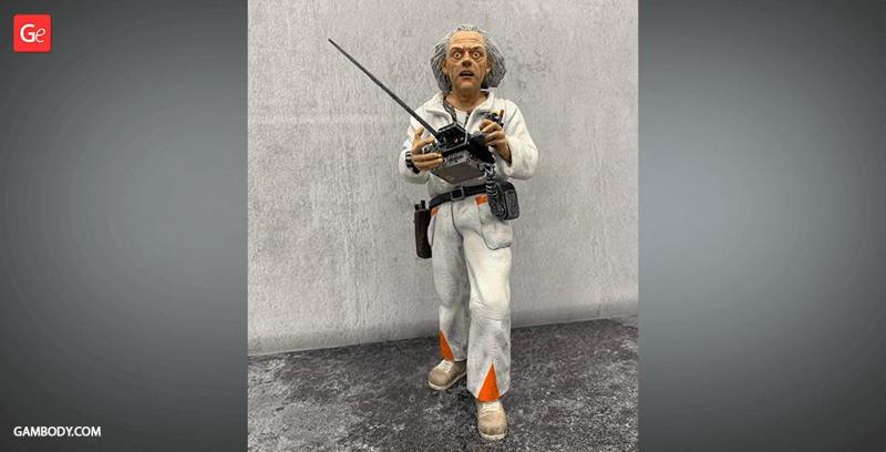 Doc Brown 3D Printing Figurine | Assembly