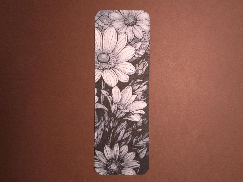 Mosaic Flowers Bookmark