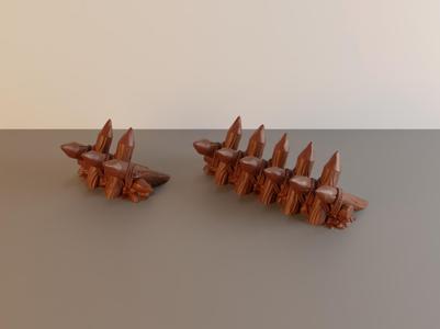 Palisade scatter terrain pieces