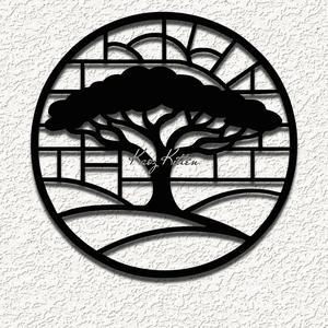 acacia tree glass wall art home decor