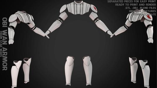 Obi Wan Kenobi Battle Armor for Cosplay
