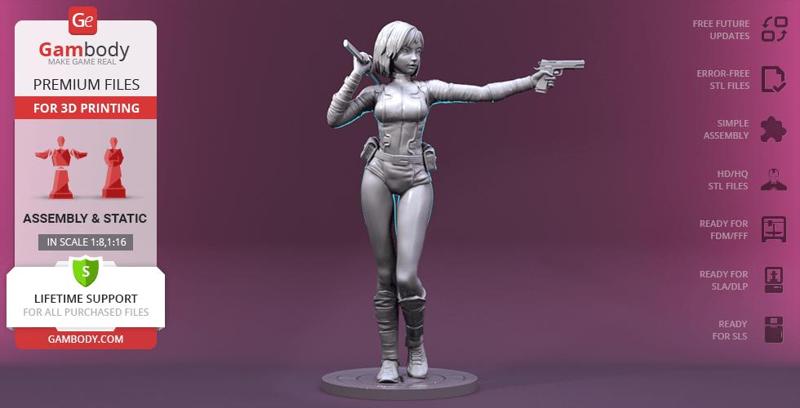 Gwenpool 3D Printing Figurine | Assembly
