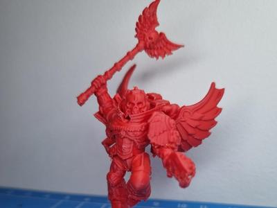 Red Angel Priest with Wings WarAxe 50K