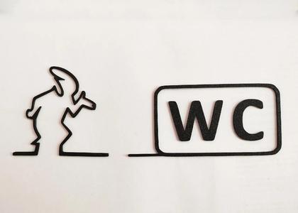 WC door hanger from “La Linea” Balum Balum.