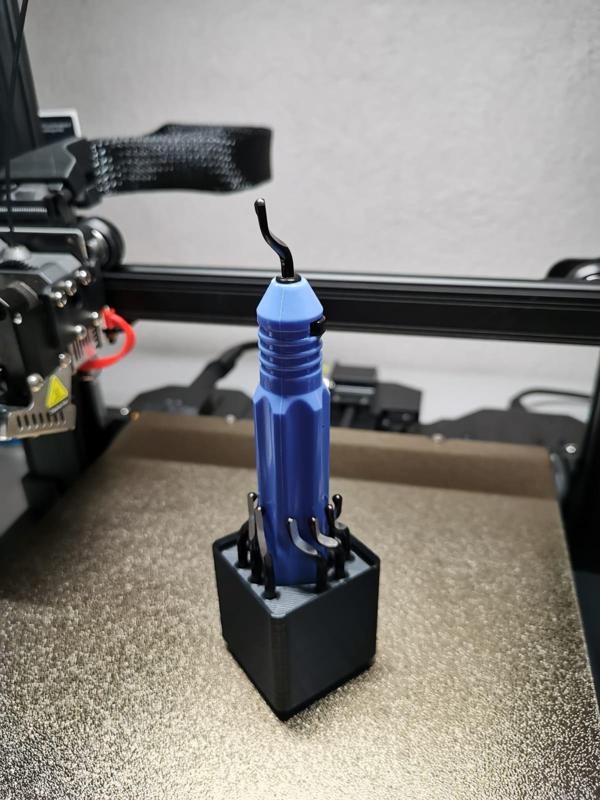 Gridfinity Cheapo Deburrer Holder