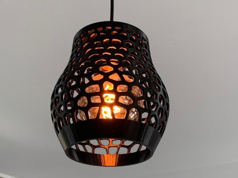 Voronoi style Lamp/Vase “chandelier”