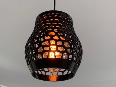 Voronoi style Lamp/Vase “chandelier”