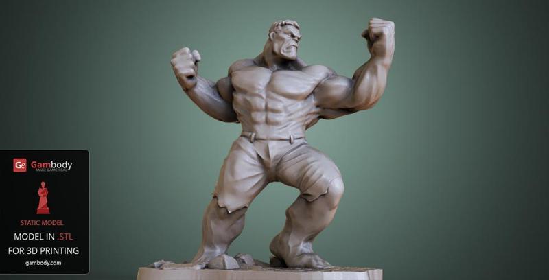 Hulk 3D Printing Figurine | Static