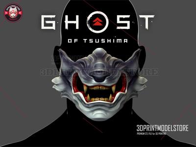 Wolf of Tsushima Mask – Ghost of Tsushima Oni Samurai Helmet