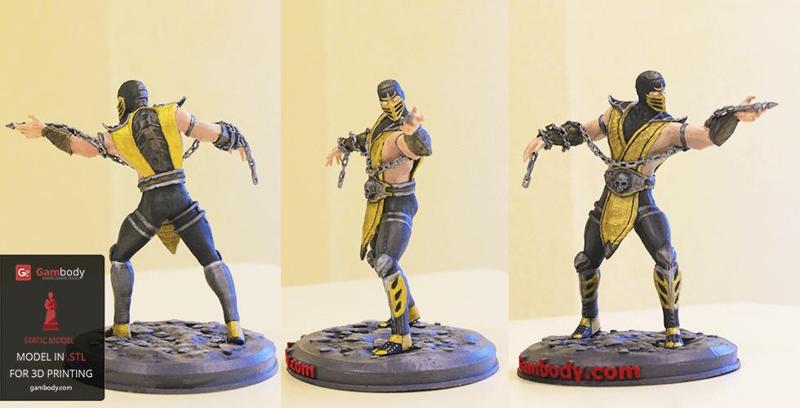 Scorpion Mortal Kombat 3D Print Model | Static Figure