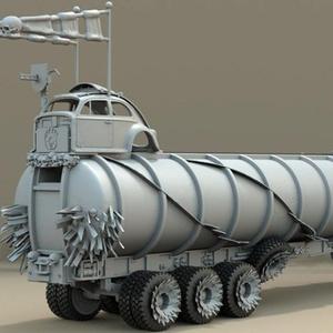 War Rig Tanker 3D Printing Model | Assembly + Action