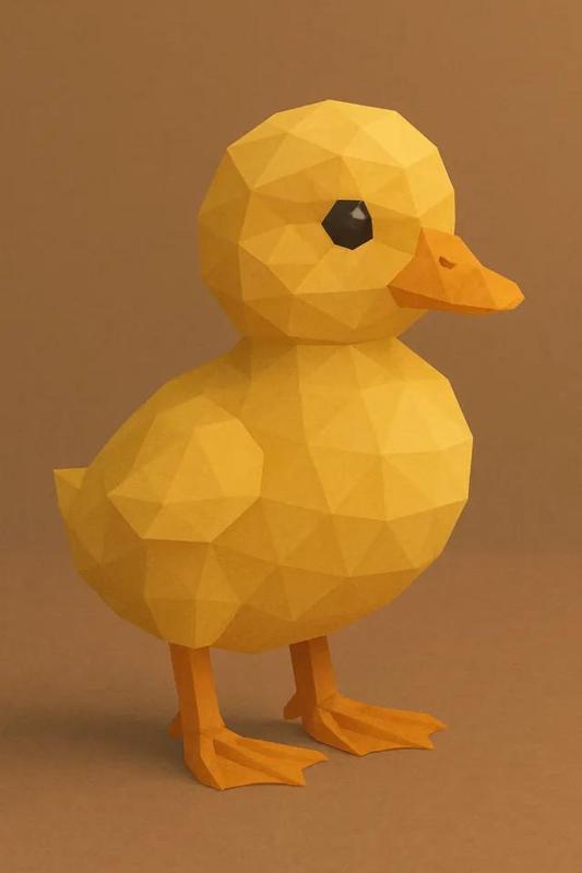 Duck Pato Low Poly   