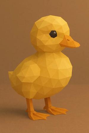 Duck Pato Low Poly   