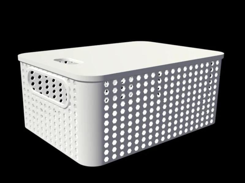 Stackable Storage Basket with Lid