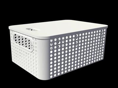 Stackable Storage Basket with Lid