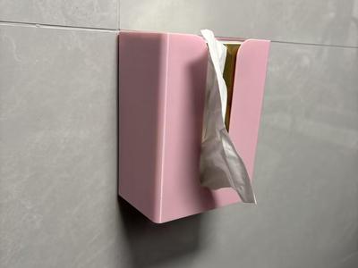 Wall-mounted tissue and face towel storage box, no drilling required