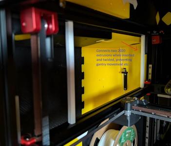 Gantry Holder for Voron 2.4 and Similar Builds (Friction Lock)